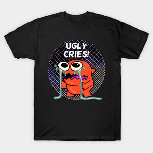 Ugly Cries Monster in Dots T-Shirt